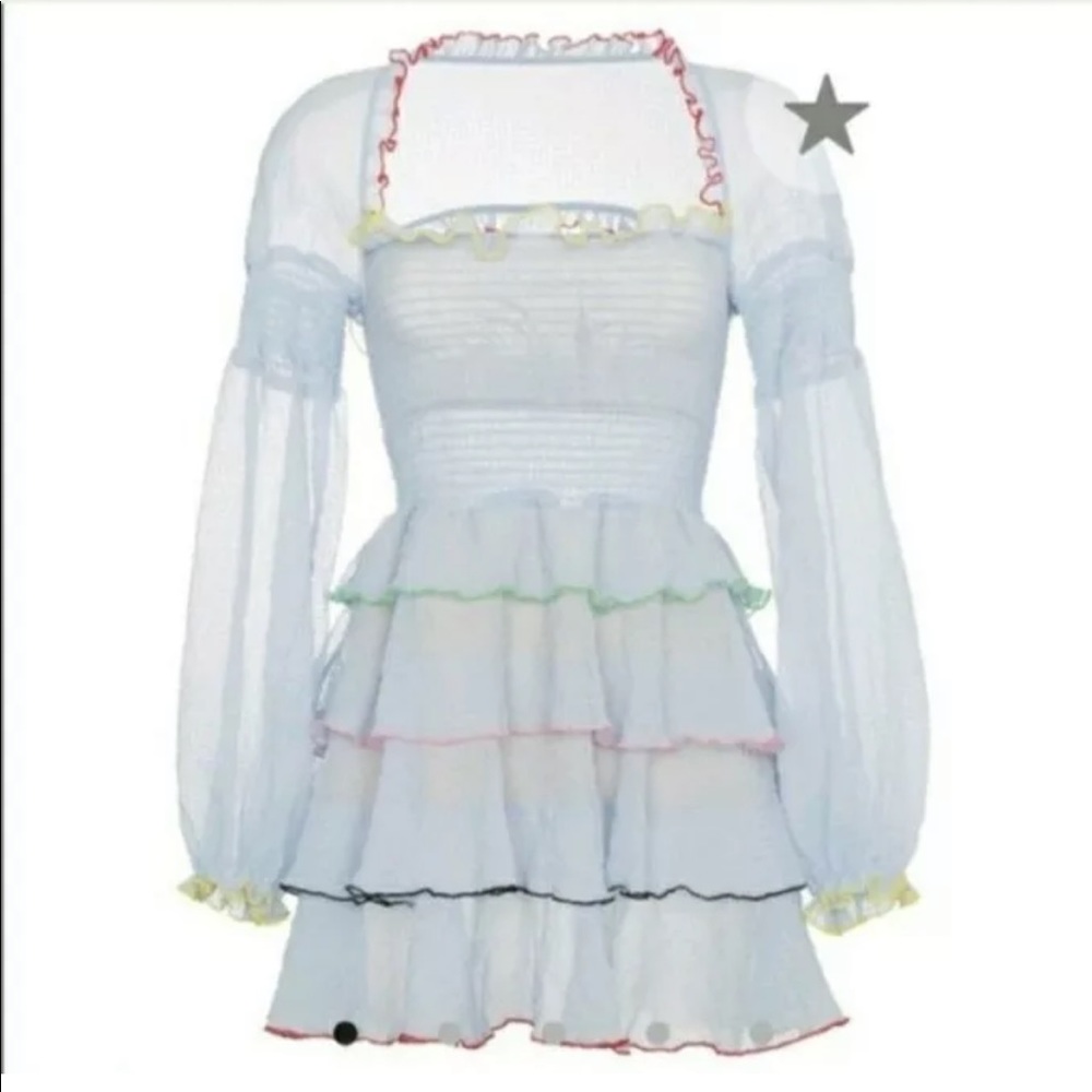 ISO Sandy Liang blue mini dress